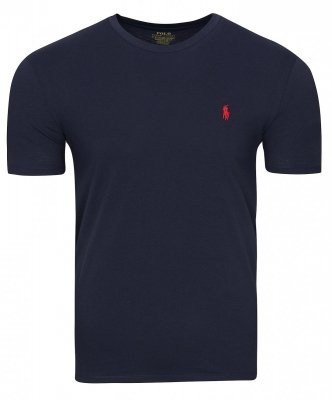 T-shirt męski Polo Ralph Lauren logo granatowy z krótkim rękawem