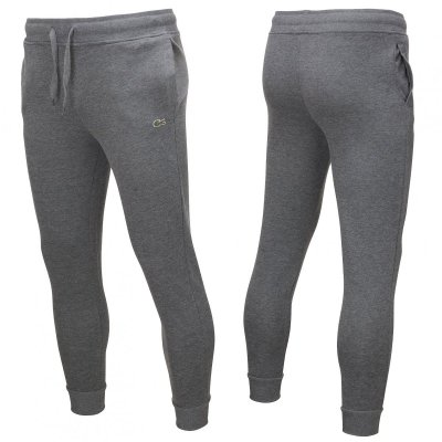Spodnie męskie Lacoste szare bawełniane