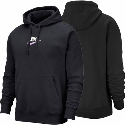 Bluza Nike męska kangurka czarna z nadrukiem sportowa