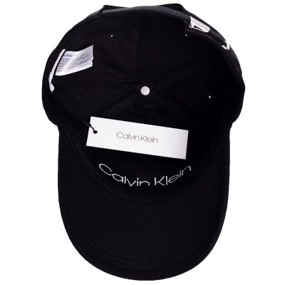 Czapka Calvin Klein z daszkiem unisex czarna duże logo