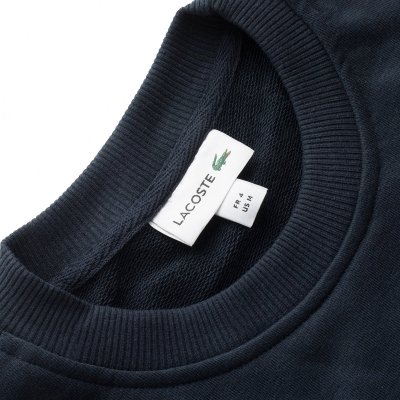 Bluza męska Lacoste granatowa bawełniana wkładana przez głowę luźny krój