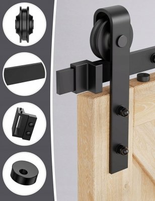 Mechanizm przesuwny do drzwi w stylu barn door