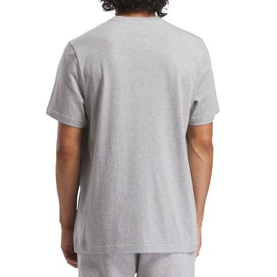 Reebok t-shirt szary bawełniany męski koszulka duży napis