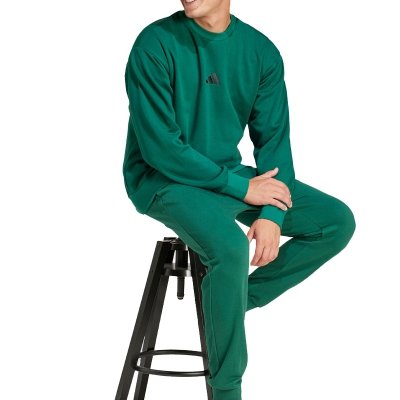 Bluza treningowa męska Adidas do ćwiczeń sportowa zielona duże logo