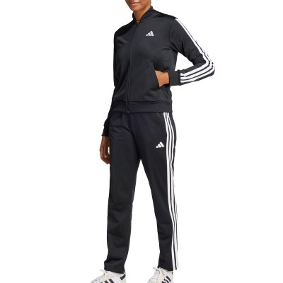 Adidas komplet dresowy czarny damski spodnie bluza 
