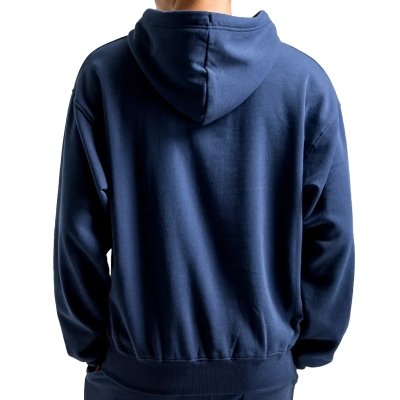 Bluza męska The North Face małe logo granatowa z kapturem