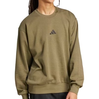 Bluza treningowa męska Adidas do ćwiczeń sportowa zielona duże logo
