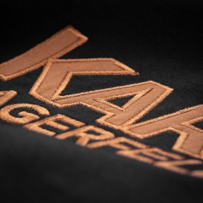 Karl Lagerfeld t-shirt koszulka czarna duże logo bawełniana