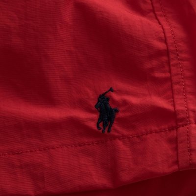 Spodenki Ralph Lauren szorty męskie czerwone małe logo