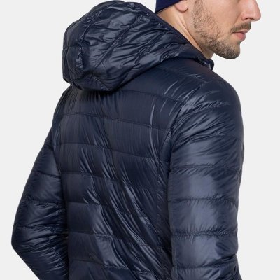 Emporio Armani EA7 kurtka męska przejściowa jesienna granatowa z kapturem