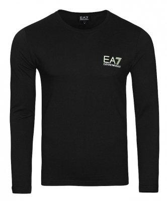 Emporio Armani longsleeve koszulka na długi rękaw męska czarna