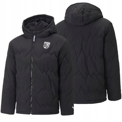 Kurtka męska Puma sportowa  czarna z kapturem 