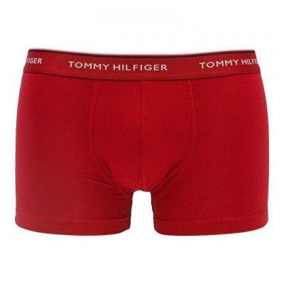 Bokserki Tommy Hilfiger majtki męskie 3 pary białe czerwone i granatowe