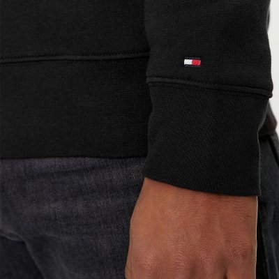 Bluza Tommy Hilfiger męska czarna kangurka z kapturem 