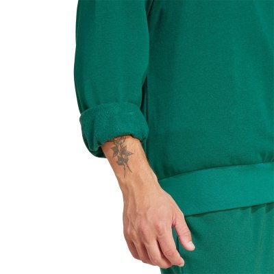 Bluza treningowa męska Adidas do ćwiczeń sportowa zielona duże logo