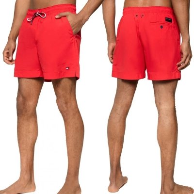 Spodenki Tommy Hilfiger szorty męskie czerwone małe logo