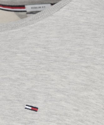 Bluza Tommy Jeans męska szara wkładana przez głowę bawełniana