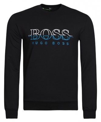 Bluza męska Hugo Boss duże logo czarna wkładana przez głowę