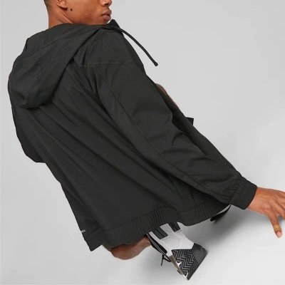 Puma Fit Woven Jacket kurtka deszczówka wiatrówka męska czarna 