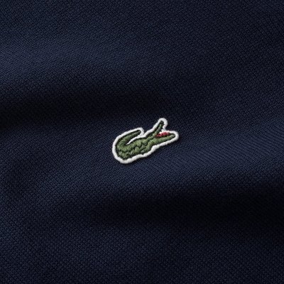 Sweter męski Lacoste granatowy bawełniany z okrągłym dekoldem 