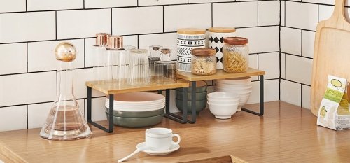 Dwupoziomowa półka kuchenna na blat