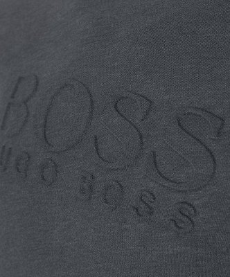 Bluza męska Hugo Boss grafitowa bawełniana duże logo