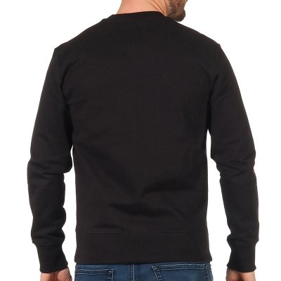 Champion bluza kangurka czarna męska logo