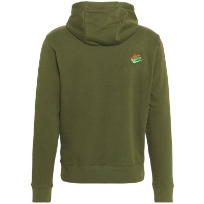 Bluza Nike męska kangurka zielona wyszywane logo