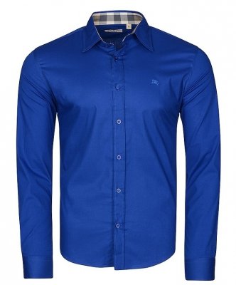 Burberry koszula męska Slim Fit niebieska elegancka 