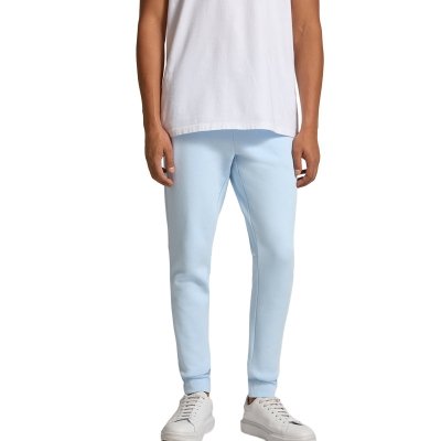 Spodnie męskie Lacoste błękitne bawełniane dresowe