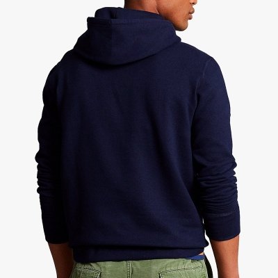 Bluza męska Ralph Lauren z kapturem bawełniana granatowa