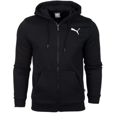 Puma bluza męska rozpinana czarna dresowa bawełniana