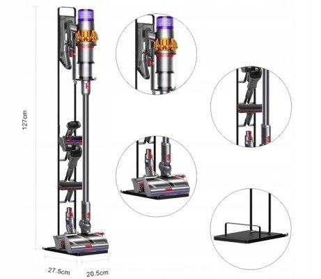 Stojak do odkurzacza Dyson z uchwytem na akcesoria