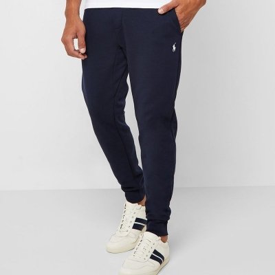 Spodnie męskie Ralph Lauren dresowe granatowe bawełniane