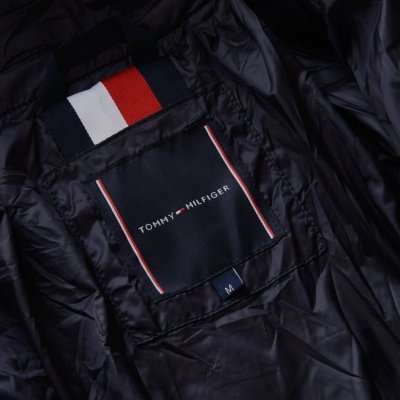 Kurtka męska Tommy Hilfiger jesień przejściowa granatowa z kapturem