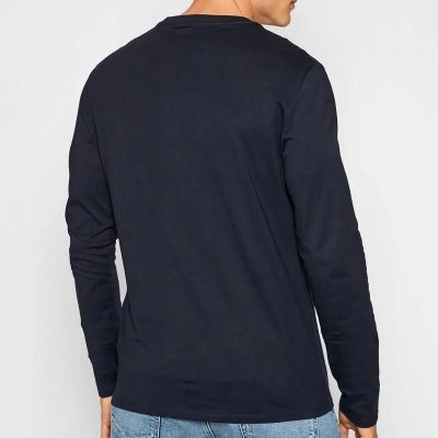 Guess longsleeve koszulka na długi rękaw męska granatowa