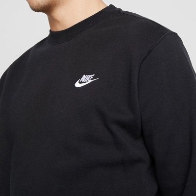 Nike bluza męska kangurka czarna dresowa bawełniana