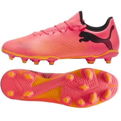 Buty Puma piłkarskie sportowe Future Play różowe
