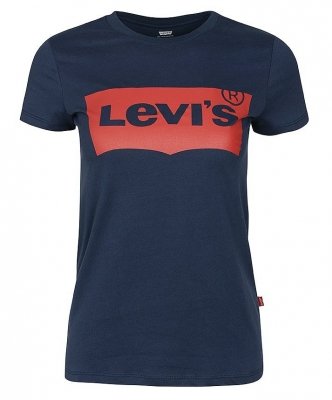 T-shirt damski koszulka Levi's Levis granatowa bawełniana małe logo