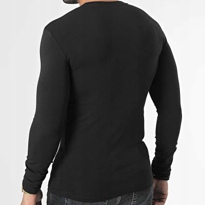 Emporio Armani longsleeve koszulka na długi rękaw męska czarna