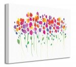 Vibrant Floral - Obraz na płótnie