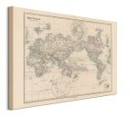 Stanfords Mapa Świata 1884 - obraz na płótnie