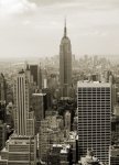 Fototapeta na ścianę - Manhattan panorama w sepii - 183x254 cm