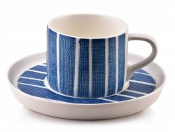Filiżanka do kawy i herbaty - porcelanowa - Navy 225 ml