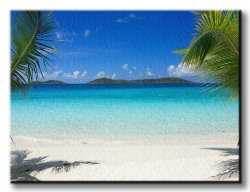 Obraz na wymiar - Dziewicze plaże w raju - 120x90 cm