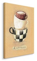 Cafe Espresso - Obraz na płótnie