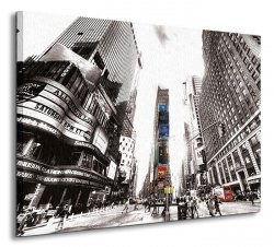 Obraz na płótnie - Times Square Vintage (New York) - 60x80 cm