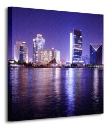 Obraz na płótnie - Night Scene, Dubai - 40x40 cm