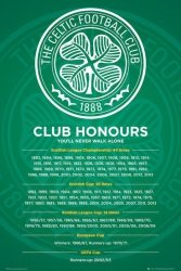 Celtic osiągnięcia - plakat