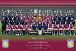 Aston Villa zdjęcie drużynowe 13/14 - plakat